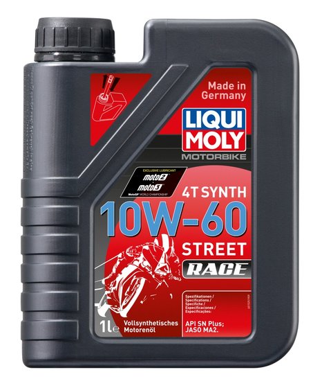 LIQUI MOLY 4t syn 10w-60 str race 1l engine oil