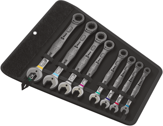 WERA set of ratcheting combination wrenches (imperial)