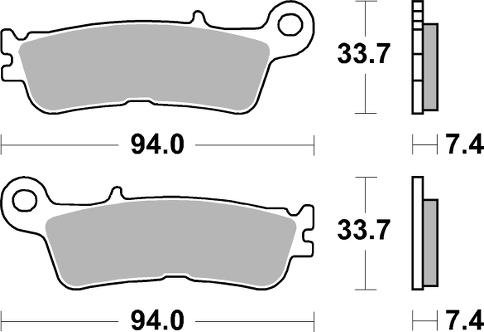 23-965RSI SBS sbs brakepads racing sintered