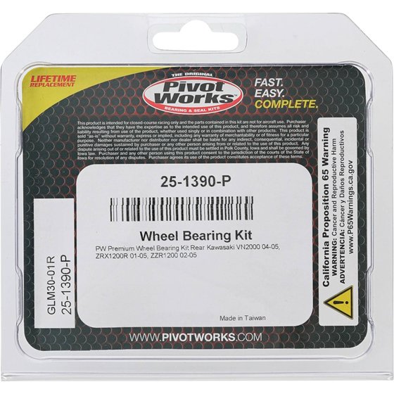 25-1390 All Balls wheel bearing kit rear