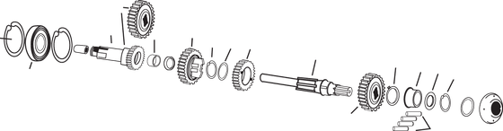 253050 ANDREWS mainshaft 3rd gear standard xl-90