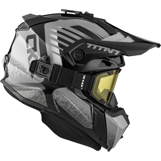 CKX helmet + goggles titan avid grey