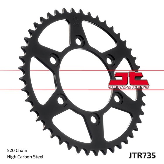 102743JT JT Sprockets rear sprocket 43 tooth pitch 520 jtr73543