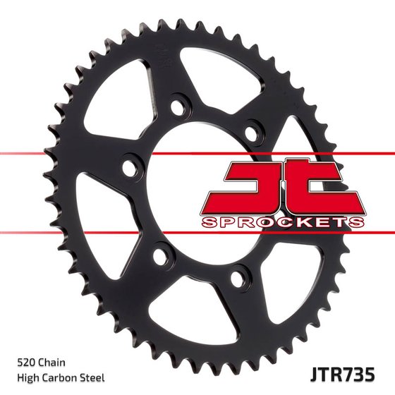 102743JT JT Sprockets rear sprocket 43 tooth pitch 520 jtr73543