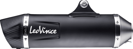 14057 LEOVINCE black slip-on mufflers for versys