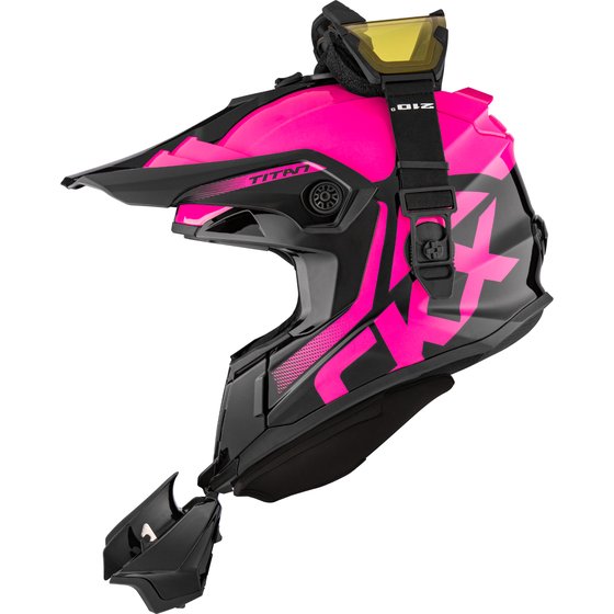 CKX hjälm + goggles titan polar pink