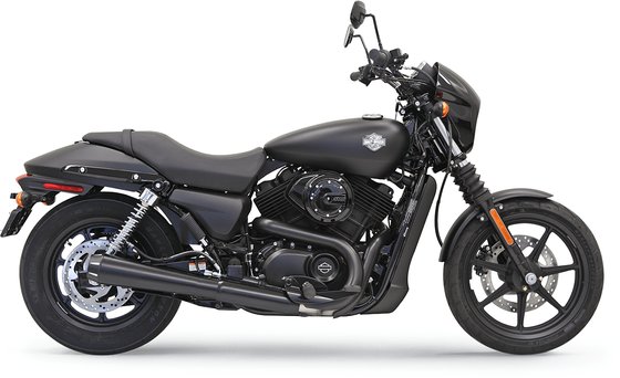 1527RB BASSANI XHAUST 4" megaphone style black street exhaust muffler