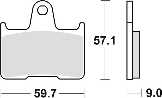 MCB729SH TRW sintered metal brake pads