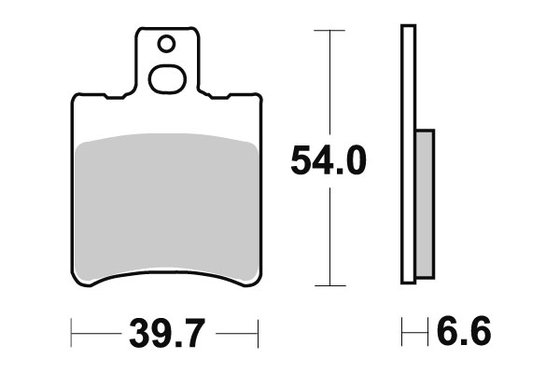 6551140 DOPPLER sbs brakepads ceramic (667hf)