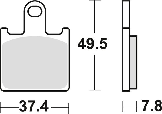 MCB789SV TRW sintered metal brake pads