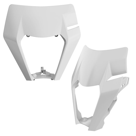 8666800001 POLISPORT headlight mask white