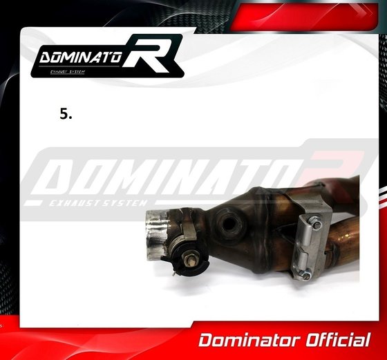 SU098DFFBL-S Dominator exhaust silencer hp3 black low level