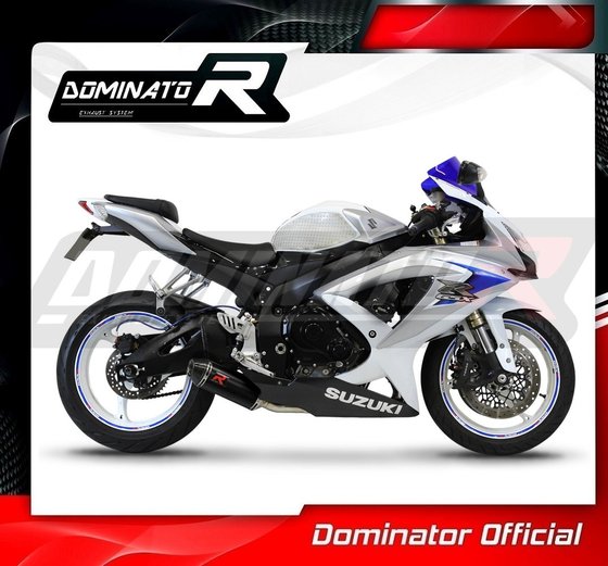 SU098DFFBL-S Dominator exhaust silencer hp3 black low level