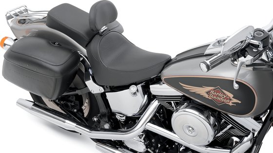 0802-0618 DRAG SPECIALTIES SEATS solo seat with driver backrest receptacle for harley softtail