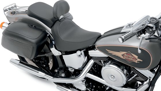 0802-0618 DRAG SPECIALTIES SEATS solo seat with driver backrest receptacle for harley softtail