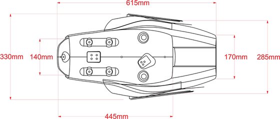 SCR-YXSR-NSBB/B C-RACER low profile seat for yamaha xsr