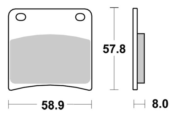 620HS SBS brakepads sintered