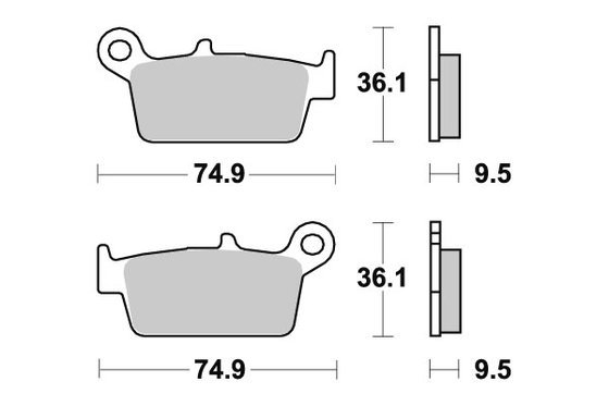 604RSI SBS brakepads racing sintered