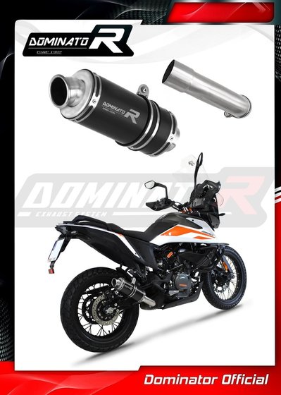 KT061DCBL-S Dominator exhaust silencer gp1 black