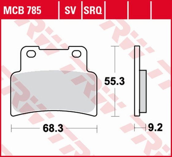 MCB785SV TRW sintered metal brake pads