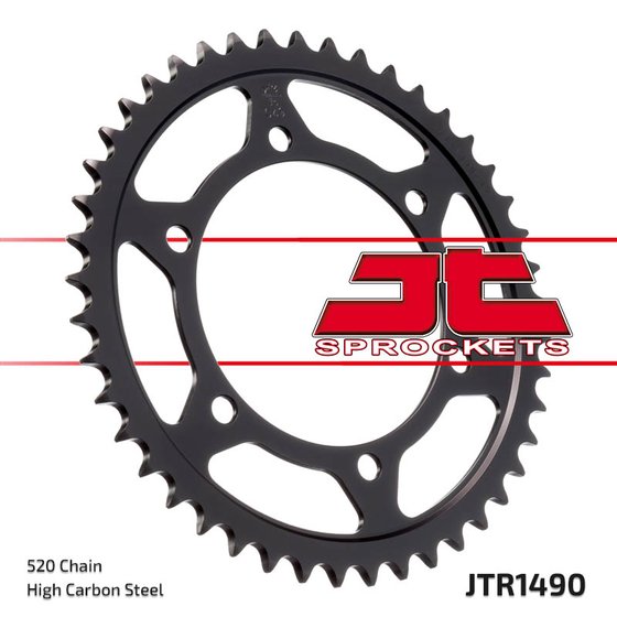 47537JT JT Sprockets rear sprocket 37 tooth pitch 520 black