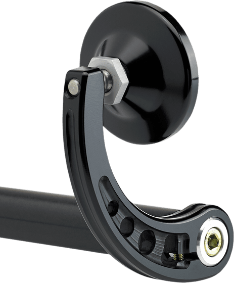 JOKER MACHINE round bar end mirror with stem - black