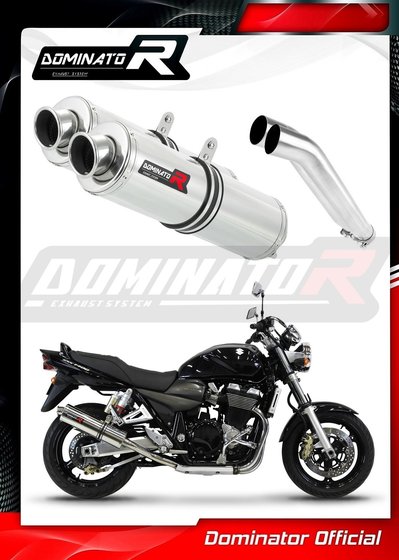 SU026DST-S Dominator exhaust silencer round