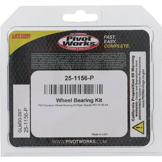 25-1156 All Balls wheel bearing kit rear