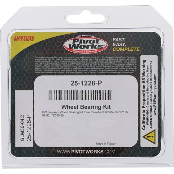 25-1228 All Balls wheel bearing kit rear