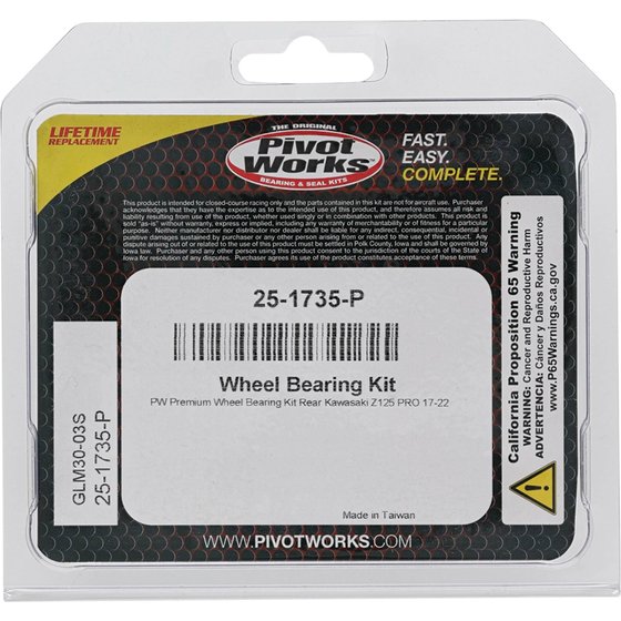 25-1735 All Balls wheel bearing kit rear