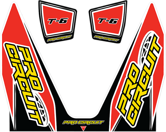 PRO CIRCUIT t-6 exhaust sticker kit