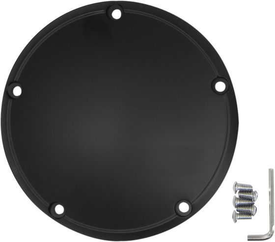 33-0054SB DRAG SPECIALTIES flat black derby cover for twin cam models