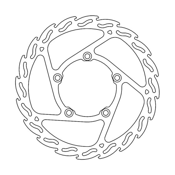 110835 MOTO-MASTER street front brake disk flame fixed for optimal cooling and resistance