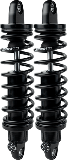 1310-0949 LEGEND SUSPENSION revo-a rear shocks - heavy duty black 13"