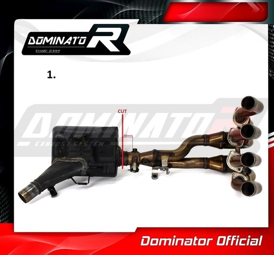 SU059D Dominator exhaust cat eliminator decat