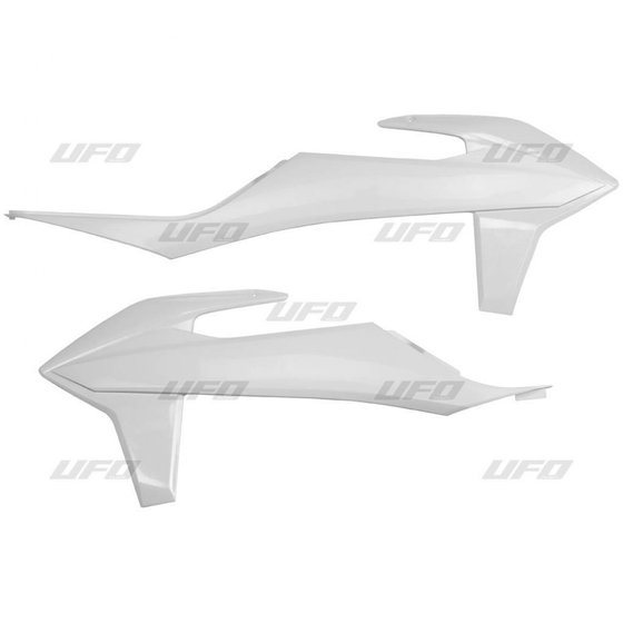 KT04092#047 UFO white radiator covers for sx/sxf 19-22