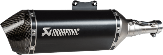 S-VE125SO3-HZBL AKRAPOVIC sprint slip-on muffler with black stainless steel and carbon end cap