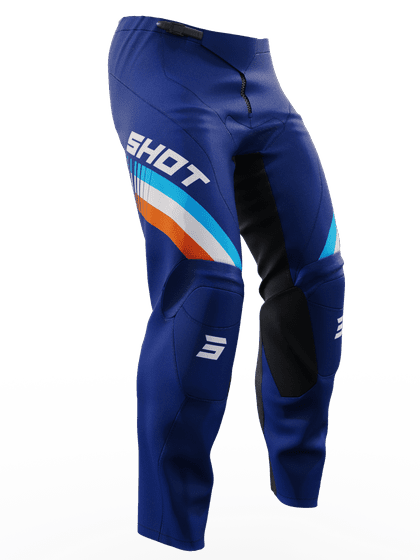 SHOT pant kids raw tracer neon orange