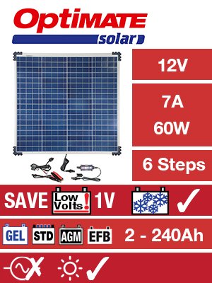 TECMATE optimate solar charger 60w