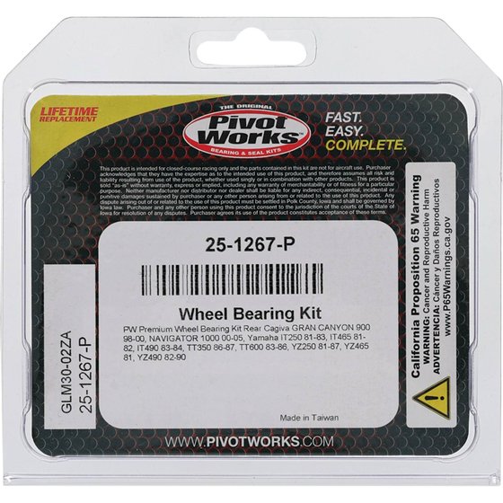 25-1267 All Balls wheel bearing kit rear