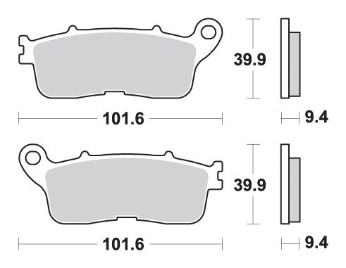 892LS SBS brakepads sintered rear