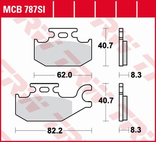 MCB787SI TRW sintered metal brake pad