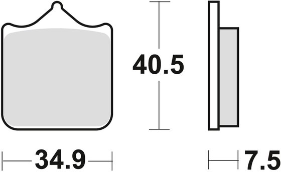 MCB721SV TRW sintered metal brake pad