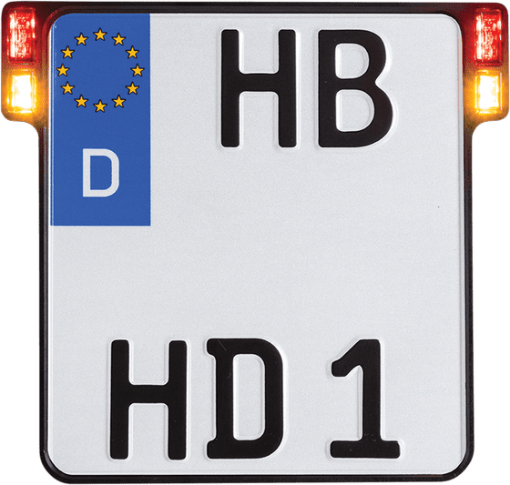 HEINZ BIKES all-in-one license plate with black tail light and undertail in black