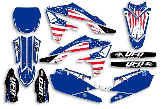 650-AD048-089 UFO ufo graphic kit yz 250f 2019- /450 2018- patriot blue