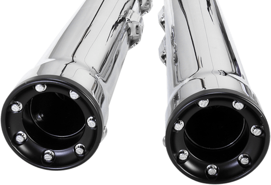 6054 COBRA chrome slip-on muffler for harley davidson