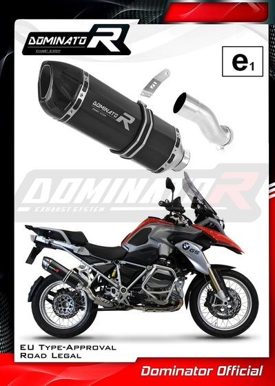 BW088DFBL-H Dominator eu approved exhaust silencer hp1 black