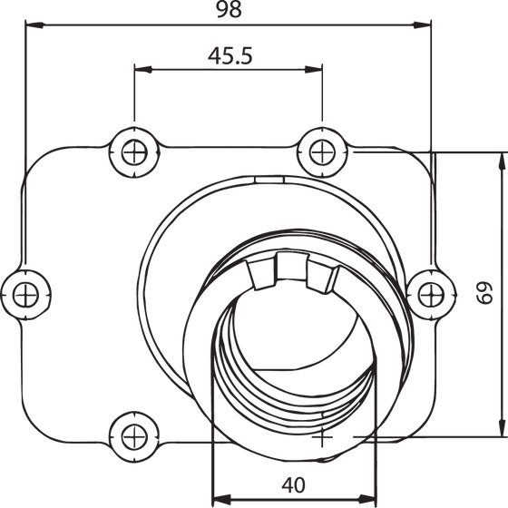 104599 KIMPEX carb flange