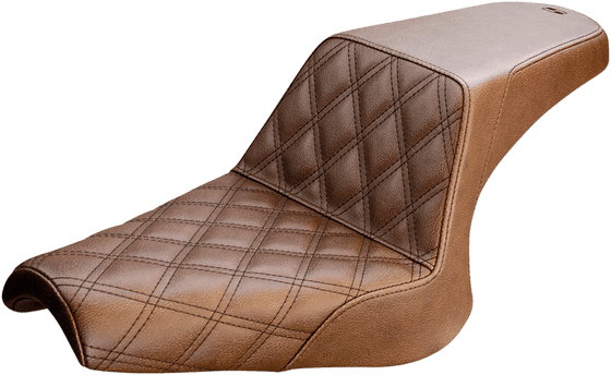 Y13-16-172BR SADDLEMEN seat step up front in lattice brown