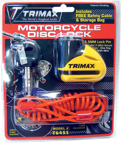 TRIMAX yellow disc lock 5.5mm pin